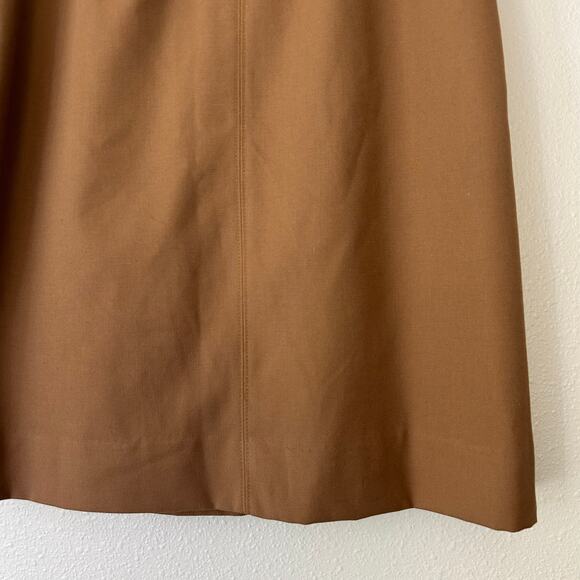J.Crew wool blend A-Line  midi skirt pockets d ring belt fall prep academia XS - Picture 10 of 12
